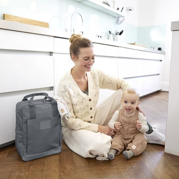 LÄSSIG FAMILY GREEN LABEL VIVIDAL BACKPACK ANTHRACITE - PŘEBALOVACÍ BATOHY - KOČÁRKY A PŘÍSLUŠENSTVÍ