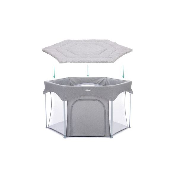 FILLIKID PODLOŽKA NA HRANÍ ŠESTIHRANNÁ JERSEY SAFARI GREY - HRACÍ PODLOŽKY NA ZEM - SPINKÁNÍ