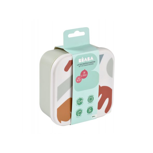 BEABA SADA SVAČINOVÝCH BOXŮ PLAYFUL - KRABIČKY NA SVAČINU - KRMENÍ