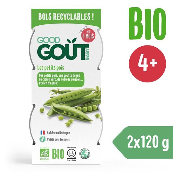 GOOD GOUT BIO HRÁŠKOVÉ PYRÉ (2X120 G) - MASO/ZELENINA - KRMENÍ