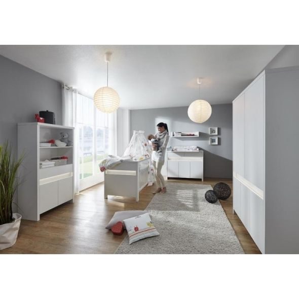 SCHARDT PLANET WHITE DĚTSKÁ POSTÝLKA 70X140CM - DŘEVĚNÉ POSTÝLKY - SPINKÁNÍ