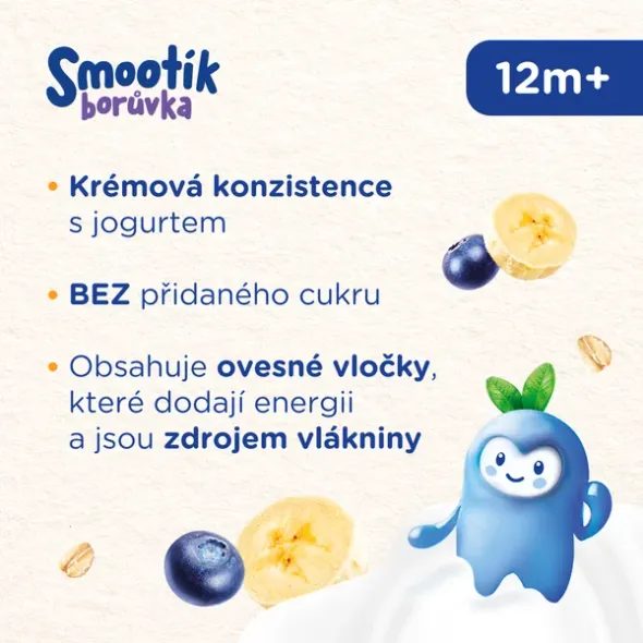 SUNAR SMOOTHÍK DĚTSKÁ KAPSIČKA BORŮVKA 120G - KAPSIČKY - KRMENÍ
