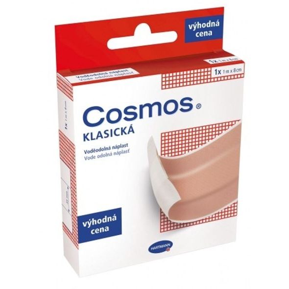 HARTMANN NÁPLAST COSMOS KLASICKÁ VODĚODOLNÁ 1 M X 8 CM 1 KS - NÁPLASTI - KOUPÁNÍ A ZDRAVÍ