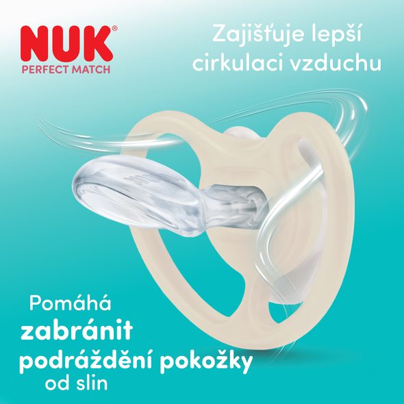 NUK PERFECT MATCH AIR NIGHT DUDLÍK FIREFLY/SHEEP 6-18M 2KS V BOXU - ŠIDÍTKA A DOPLŇKY - KRMENÍ