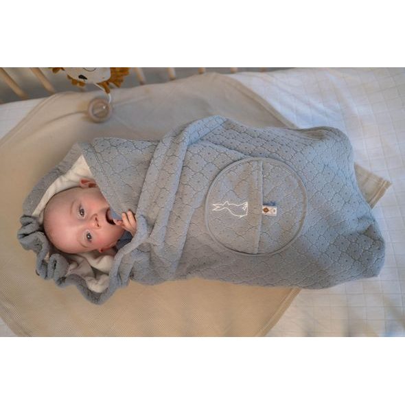 LODGER WRAPPER FOLKLORE FLEECE DRIZZLE - ZAVINOVAČKY - SPINKÁNÍ