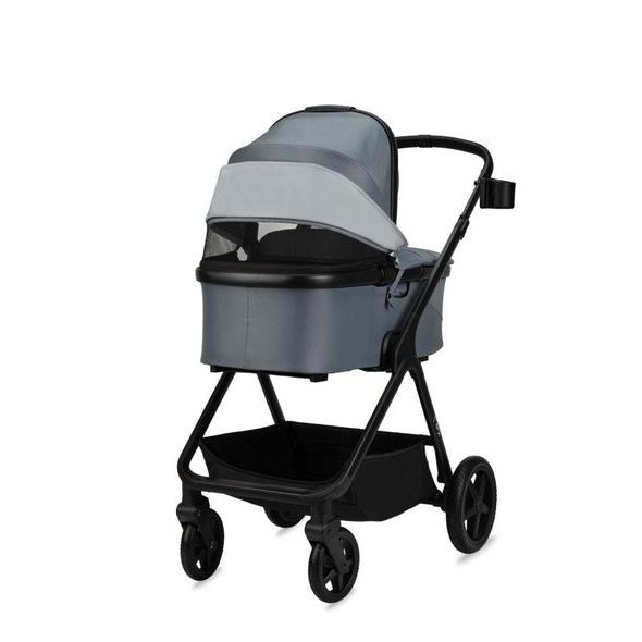 MOMI 2V1 GISELLE ŠEDÝ 2024 - DVOJKOMBINACE - KOČÁRKY A PŘÍSLUŠENSTVÍ