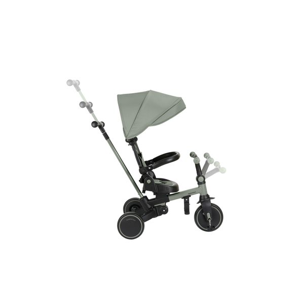 KIKKABOO TŘÍKOLKA 8V1 ALUMA ARMY GREEN - TŘÍKOLKY ŠLAPACÍ - NOŠENÍ & SPORT