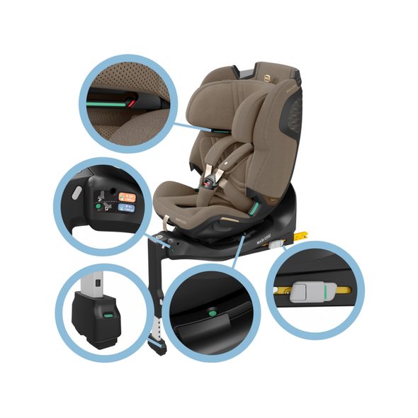 MAXI-COSI EMERALD 360 PRO AUTOSEDAČKA AUTHENTIC TRUFFLE - AUTOSEDAČKY 0-36KG - AUTOSEDAČKY A PŘÍSLUŠENSTVÍ