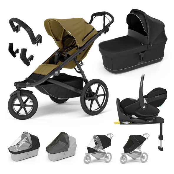 THULE TROJKOMBINACE 10V1 URBAN GLIDE 3 + BASSINET + PŘÍSLUŠENSTVÍ 2025 + MAXI-COSI PEBBLE 360 PRO² + ZÁKLADNA FAMILYFIX 360 PRO - KOMBINACE S PŘÍSLUŠENSTVÍM - KOČÁRKY A PŘÍSLUŠENSTVÍ