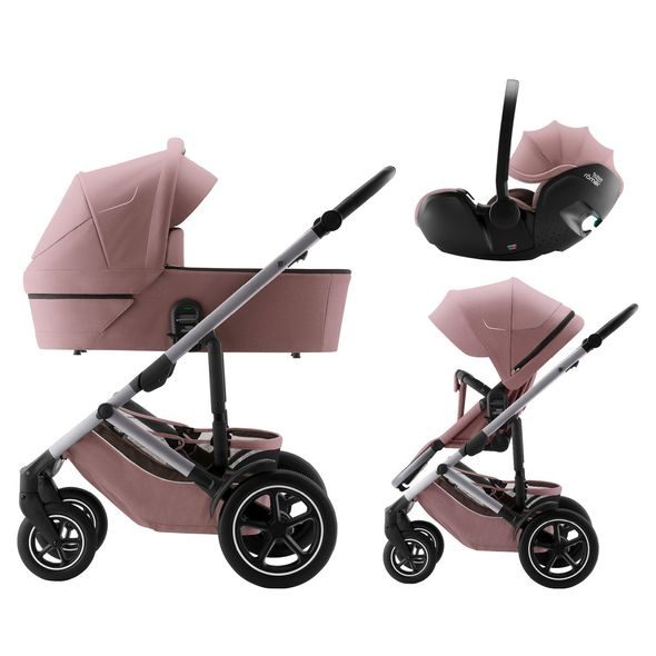 BRITAX SET KOČÁREK SMILE 5Z + HLUBOKÁ KORBA + AUTOSEDAČKA BABY-SAFE PRO STYLE - TROJKOMBINACE - KOČÁRKY A PŘÍSLUŠENSTVÍ
