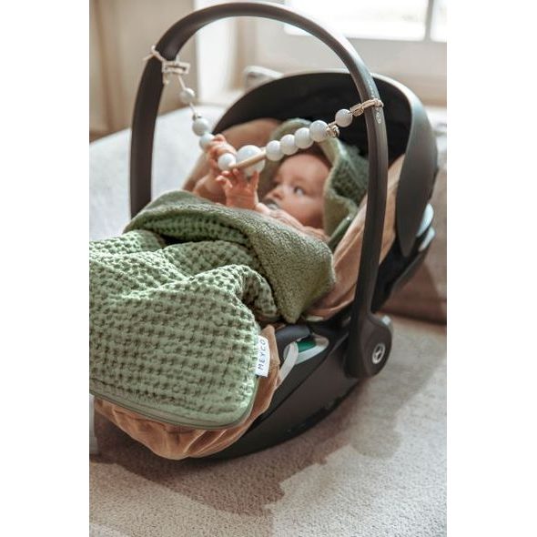 MEYCO FUSAK WAFFLE TEDDY - OLIVE GREEN - FUSAKY DO KOČÁRKU - KOČÁRKY A PŘÍSLUŠENSTVÍ