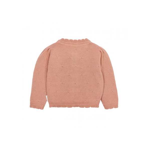 LITTLE DUTCH KARDIGAN PLETENÝ DEEP PINK VEL. 80 - KABÁTKY, MIKINKY - PRO DĚTI