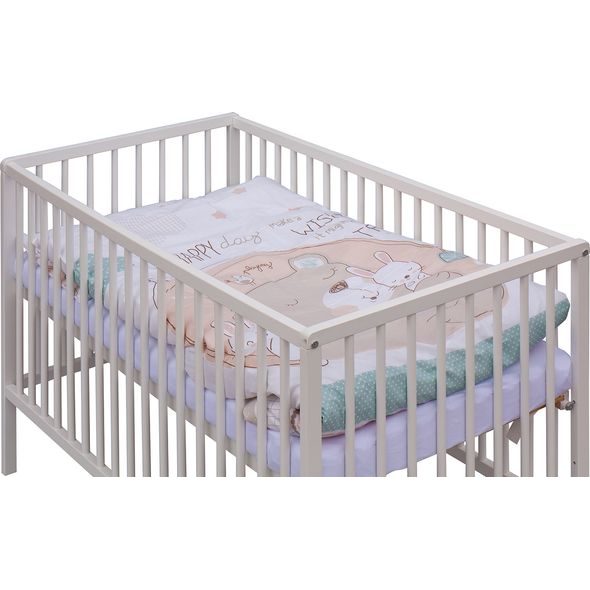 SCARLETT DĚTSKÁ POSTÝLKA S KOMPLETNÍ VÝBAVOU SCARLETT 120 X 60 CM - ERI - DŘEVĚNÉ POSTÝLKY - SPINKÁNÍ