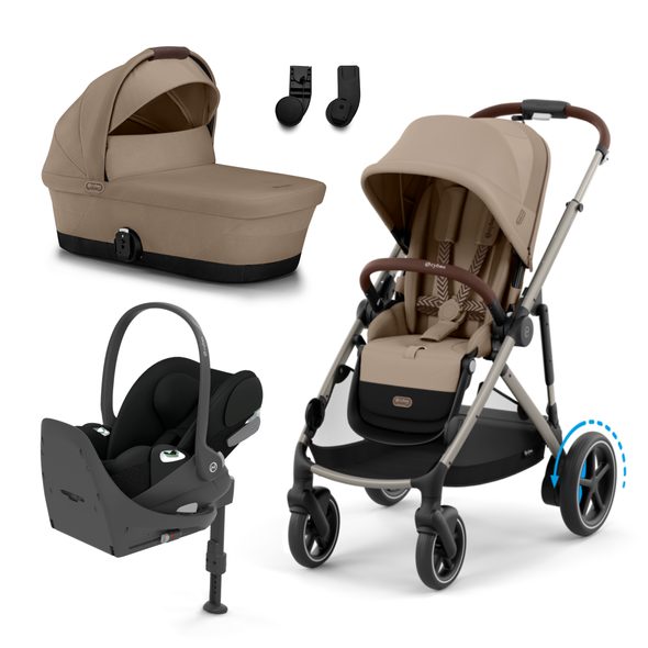 CYBEX E-GAZELLE S 2025 + GAZELLE S COT + CLOUD T I-SIZE + BASE T + ADAPTÉRY - TROJKOMBINACE - KOČÁRKY A PŘÍSLUŠENSTVÍ