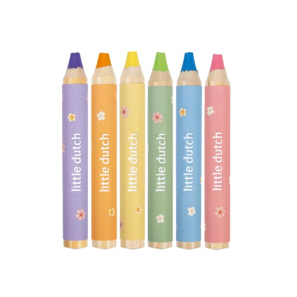 LITTLE DUTCH PASTELKY 6 KS ROSA - LITTLE DUTCH - PRO DĚTI