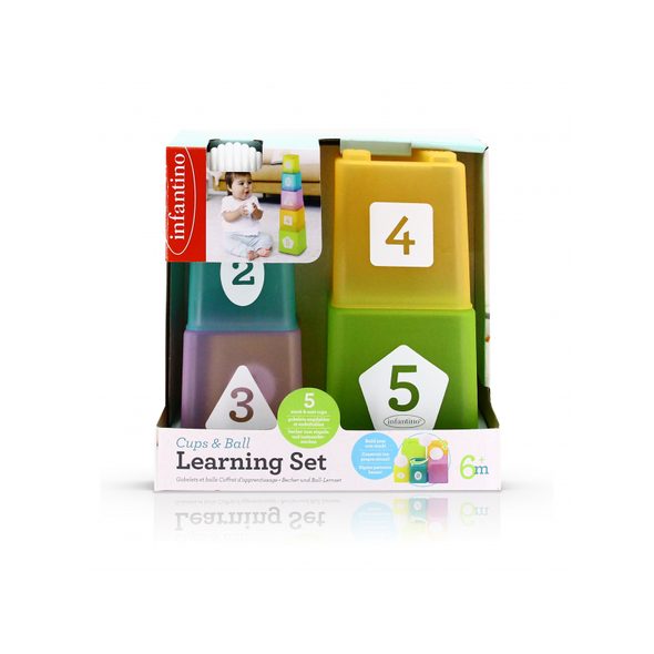 INFANTINO SADA STOHOVACÍCH KELÍMKŮ A MÍČKU - STOHOVACÍ HRAČKY - PRO DĚTI