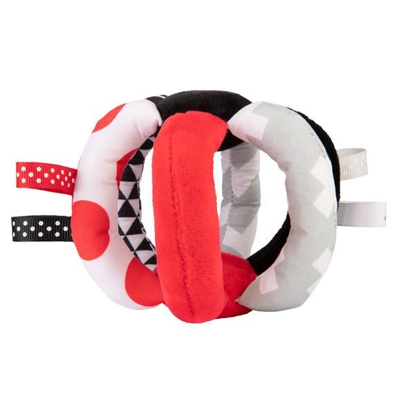 CANPOL BABIES KONTRASTNÍ MÍČEK S CHRASTÍTKEM SENSORY - CHRASTÍTKA - PRO DĚTI