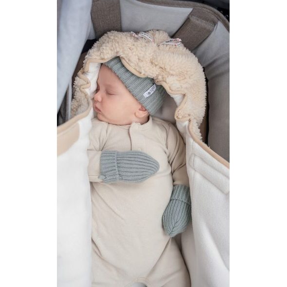 LODGER MITTENS FOLKLORE MERINO WOOL SILK 0 - 12 MĚSÍCŮ - RUKAVIČKY, ŠÁTKY, NÁKRČNÍKY - PRO DĚTI