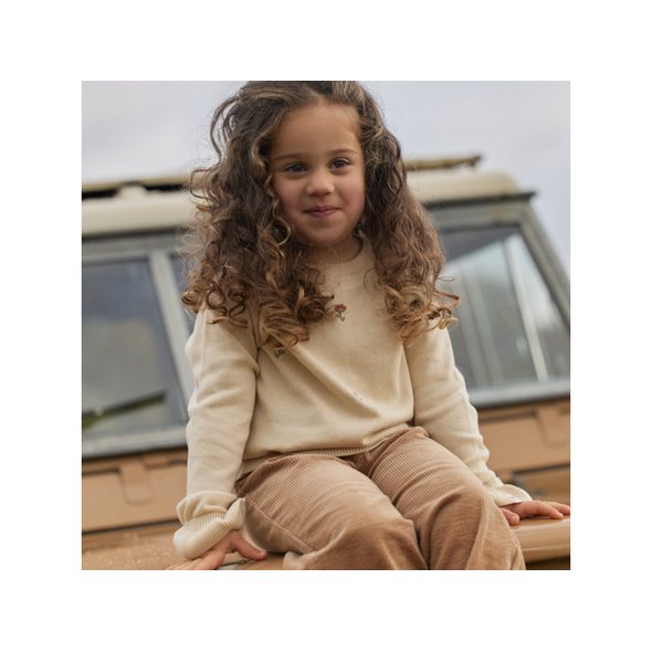 LITTLE DUTCH SVETŘÍK PLETENÝ VANILLA VEL. 92 - KABÁTKY, MIKINKY - PRO DĚTI