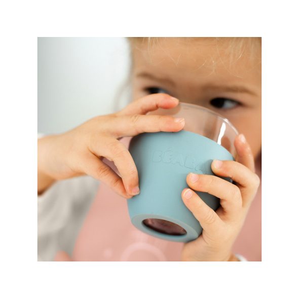 BEABA JÍDELNÍ SADA SKLENĚNÁ S PŘÍSAVKAMI JUNGLE - MISKY, TALÍŘKY A PODLOŽKY - KRMENÍ