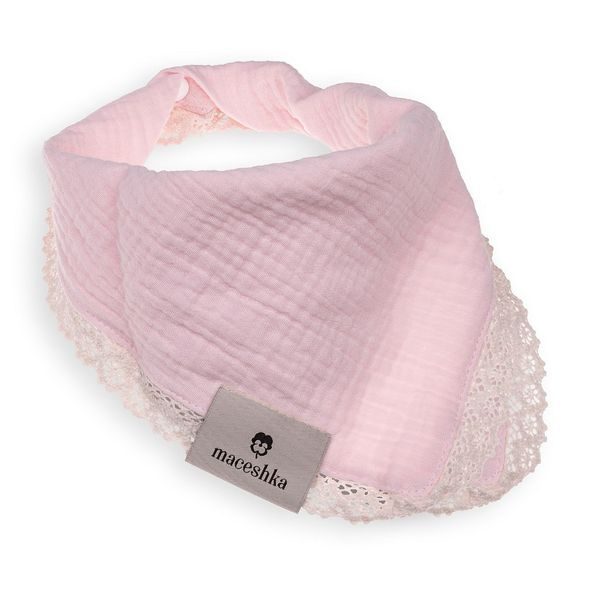 MACESHKA SLINTÁČEK NATURE DVOJITÝ S OZDOBNÝM OKRAJEM - BRYNDÁKY - KRMENÍ