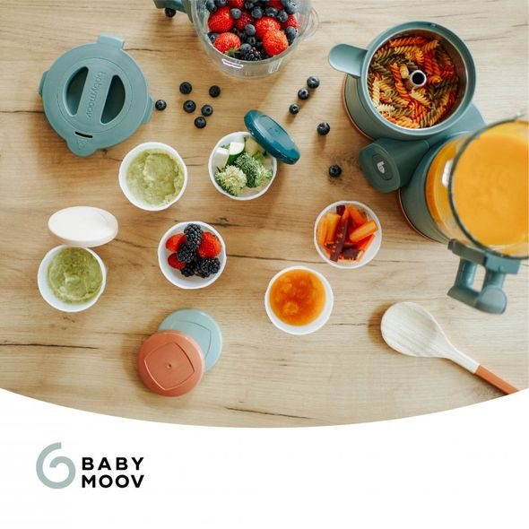 BABYMOOV MISKY S VÍČKY BIO 6X 180ML - MISKY, TALÍŘKY A PODLOŽKY - KRMENÍ