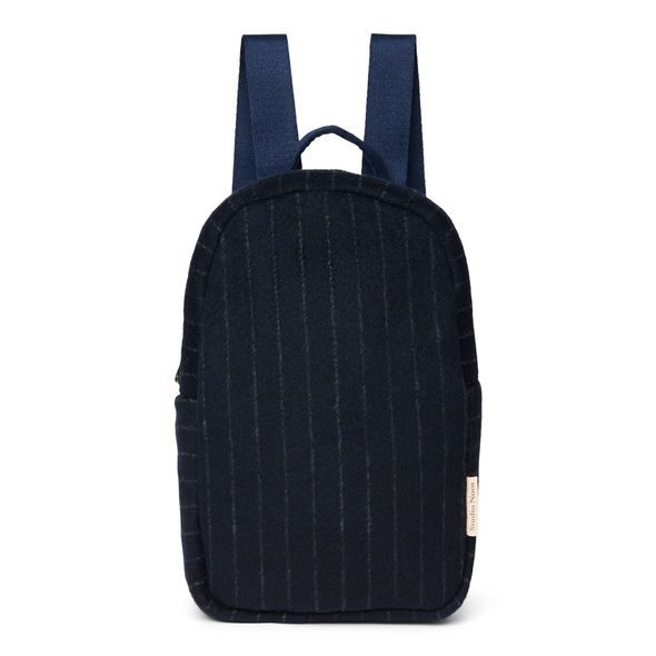 STUDIO NOOS FLANNEL CHALKSTRIPE MINI BACKPACK - BATŮŽEK DARK BLUE - BATOHY A TAŠKY - PRO DĚTI