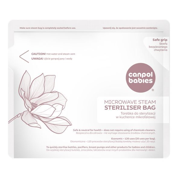 CANPOL BABIES STERILIZAČNÍ SÁČKY DO MIKROVLNNÉ TROUBY 6 KS - STERILIZÁTORY - KRMENÍ