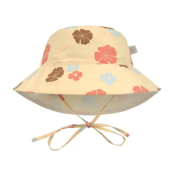 LÄSSIG SPLASH SUN PROTECTION BUCKET HAT FLOWERS VANILLA 07-18 MO. - ČEPIČKY A KLOBOUČKY - PRO DĚTI