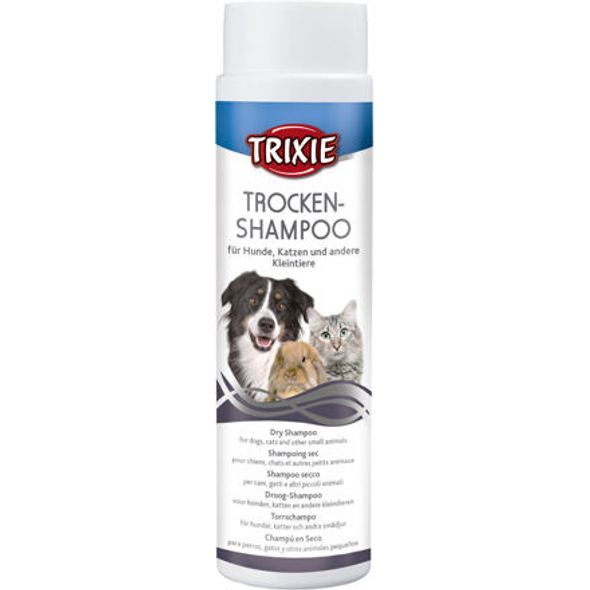 TRIXIE TROCKENSHAMPOO 200 G SUCHÝ ŠAMPÓN TRIXIE - ŠAMPONY PRO PSY - CHOVATELSKÉ POTŘEBY MALVÍKZOO