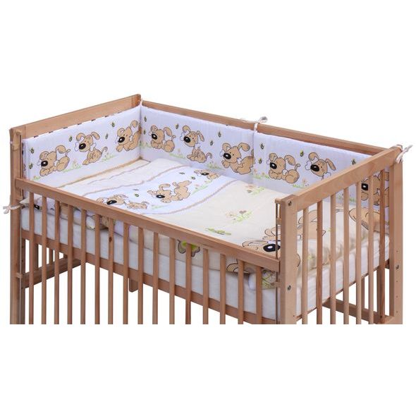 SCARLETT POSTÝLKA 120X60CM S KOMPLETNÍ VÝBAVOU SCARLETT JAPY BÉŽOVÁ - DŘEVĚNÉ POSTÝLKY - SPINKÁNÍ