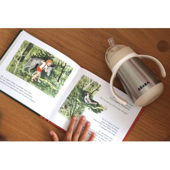 BEABA HRNEK TERMOIZOLAČNÍ S BRČKEM NEREZ 250ML CLAY EARTH - DĚTSKÉ HRNEČKY - KRMENÍ