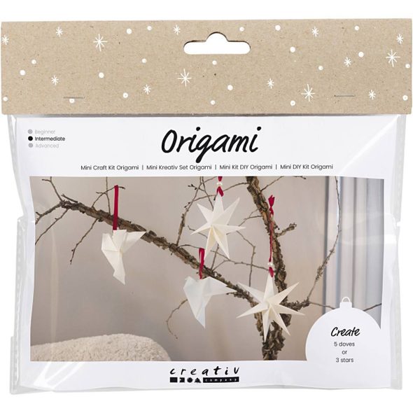 CREATIV COMPANY KREATIVNÍ SADA ORIGAMI HOLUBICE A HVĚZDY - VÝTVARNÉ POMŮCKY A HRAČKY - PRO DĚTI
