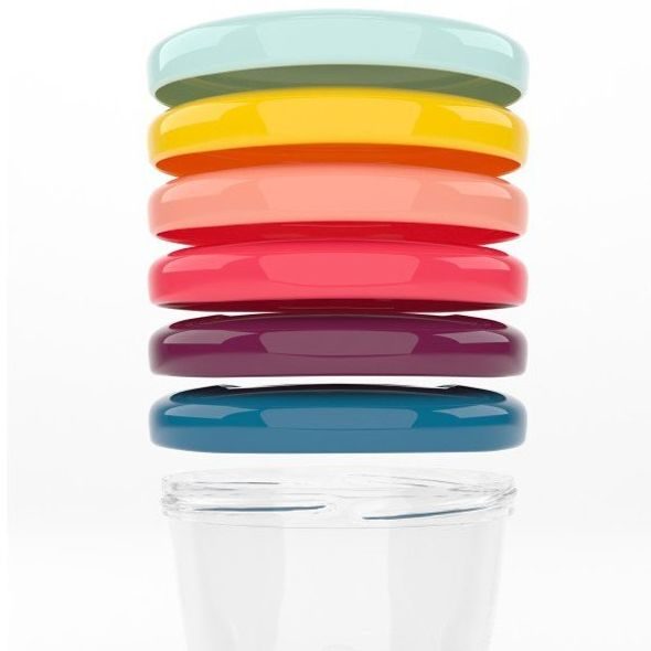 BABYMOOV MISKY S VÍČKY SINGLESET (6X 250ML) - MISKY, TALÍŘKY A PODLOŽKY - KRMENÍ