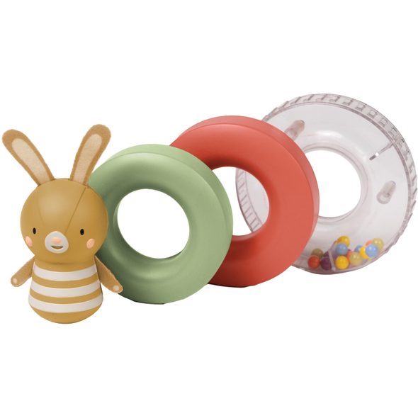 TAF TOYS NÁKLAĎÁK S PYRAMIDOU BUNNY - AUTÍČKA A VLÁČKY - PRO DĚTI