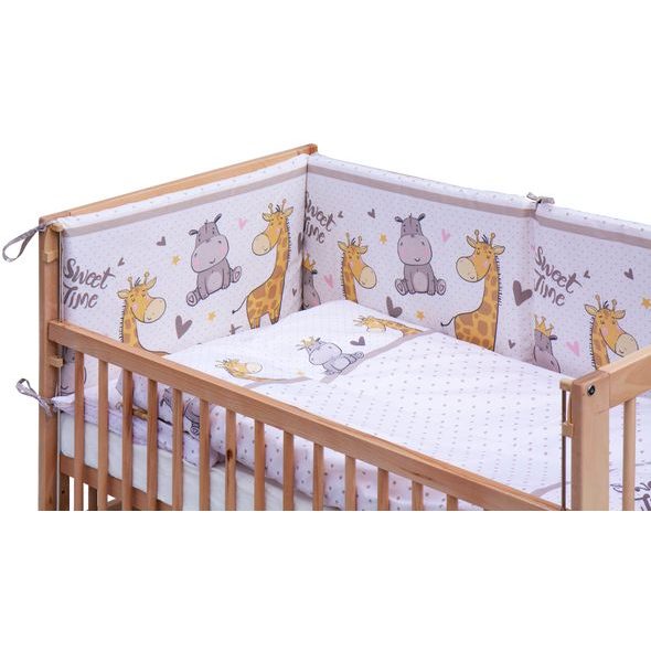 SCARLETT POSTÝLKA 120X60CM S KOMPLETNÍ VÝBAVOU SCARLETT NEBULA BÉŽOVÁ - DŘEVĚNÉ POSTÝLKY - SPINKÁNÍ