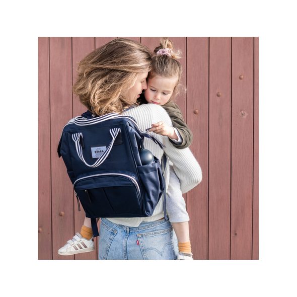 BEABA PŘEBALOVACÍ BATOH WELLINGTON BLUE MARINE - PŘEBALOVACÍ BATOHY - KOČÁRKY A PŘÍSLUŠENSTVÍ