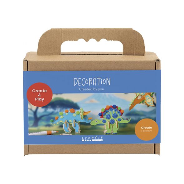 CREATIV COMPANY KREATIVNÍ SADA DINOSAUŘI DŘEVĚNÍ - VÝTVARNÉ POMŮCKY A HRAČKY - PRO DĚTI