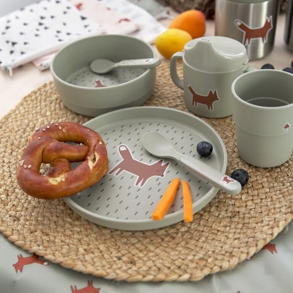 LÄSSIG PLATE PP/CELLULOSE LITTLE FOREST FOX - MISKY, TALÍŘKY A PODLOŽKY - KRMENÍ