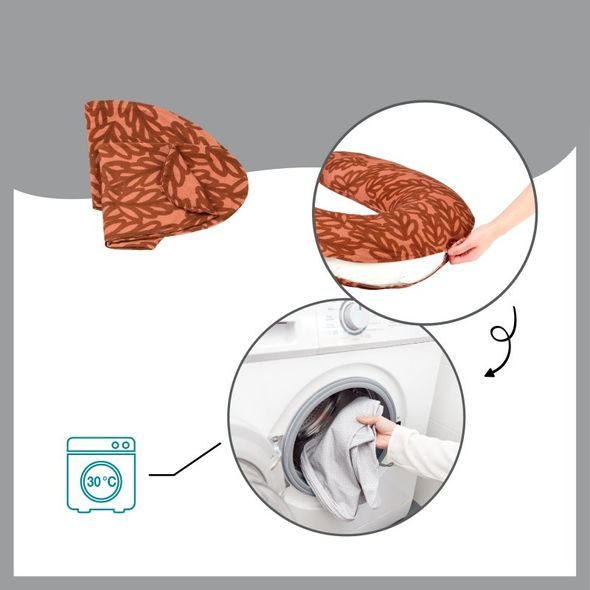 BABYMOOV MULTIFUNKČNÍ POLŠTÁŘ B.LOVE 2V1 VEGETAL TERRACOTTA - KOJÍCÍ POLŠTÁŘE - KRMENÍ