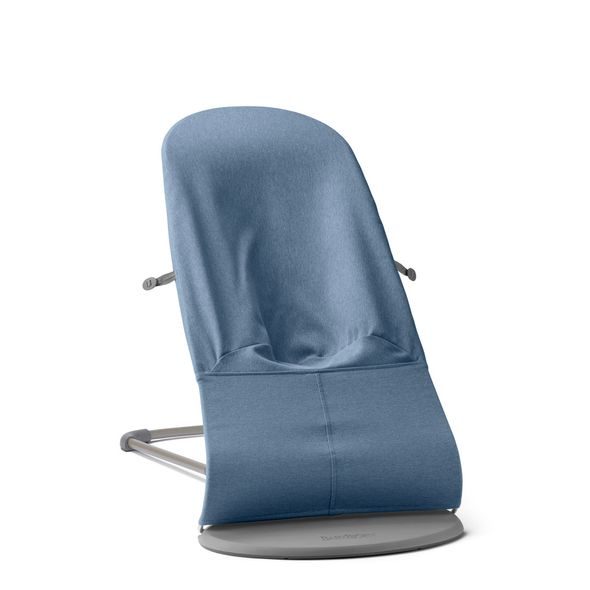 BABYBJORN BABYBJORN LEHÁTKO BLISS WOVEN LIGHT BLUE MÉLANGE - LEHÁTKA A HOUPADLA - SPINKÁNÍ