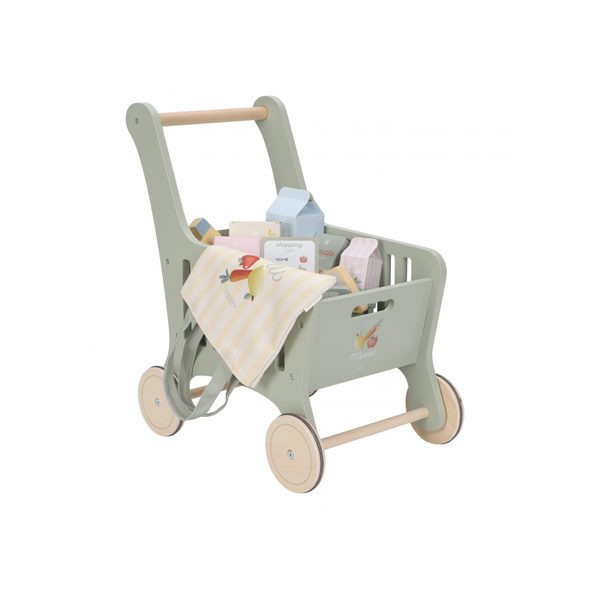 LITTLE DUTCH NÁKUPNÍ VOZÍK S DOPLŇKY DŘEVĚNÝ - LITTLE DUTCH - PRO DĚTI
