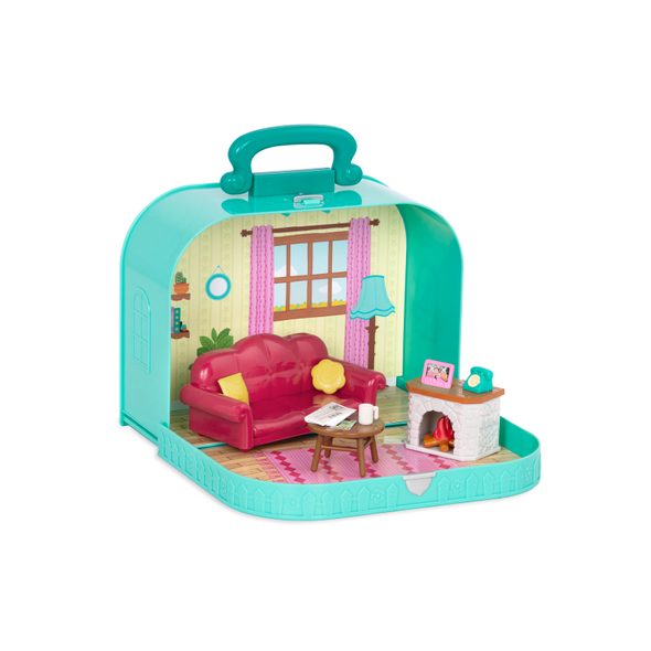 LI'L WOODZEEZ SADA V KUFŘÍKU OBÝVACÍ POKOJ - DOPLŇKY PRO FIGURKY - PRO DĚTI