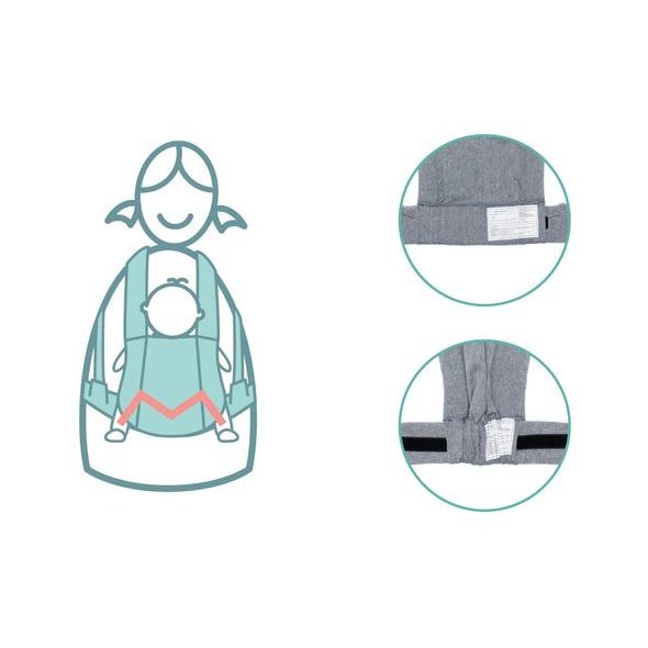 FILLIKID NOSÍTKO NATURAL STONE - KLOKANKY A ŠÁTKY - NOŠENÍ & SPORT