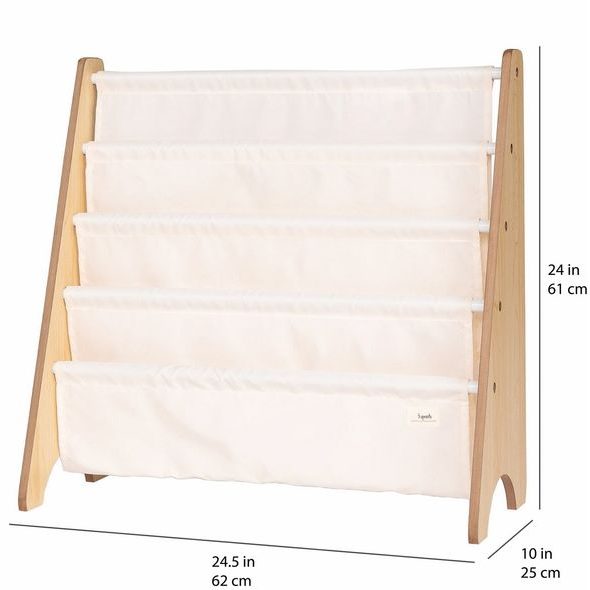 3 SPROUTS STOJAN NA KNÍŽKY RECYCLED SOLID/CREAM - DEKORACE A POLIČKY - SPINKÁNÍ