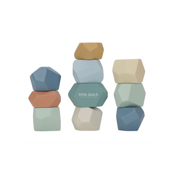 LITTLE DUTCH STOHOVACÍ KAMENY DŘEVĚNÉ FOREST FRIENDS - MOTORICKÉ A HRY - PRO DĚTI