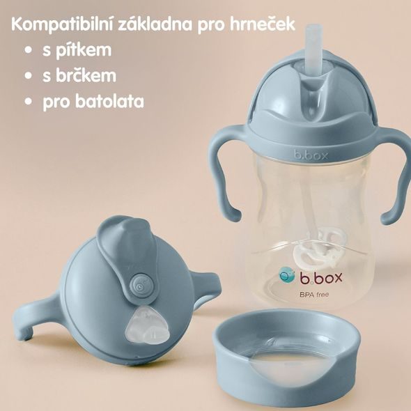 B.BOX UNIVERZÁLNÍ SADA NA PITÍ 3V1, 240 ML - MODRÁ - DĚTSKÉ HRNEČKY - KRMENÍ