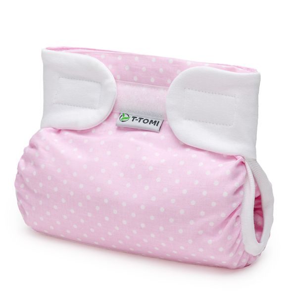 T-TOMI ORTOPEDICKÉ ABDUKČNÍ KALHOTKY - SUCHÝ ZIP WHITE DOTS (3-6KG) - PLENKOVÉ KALHOTKY - PŘEBALOVÁNÍ