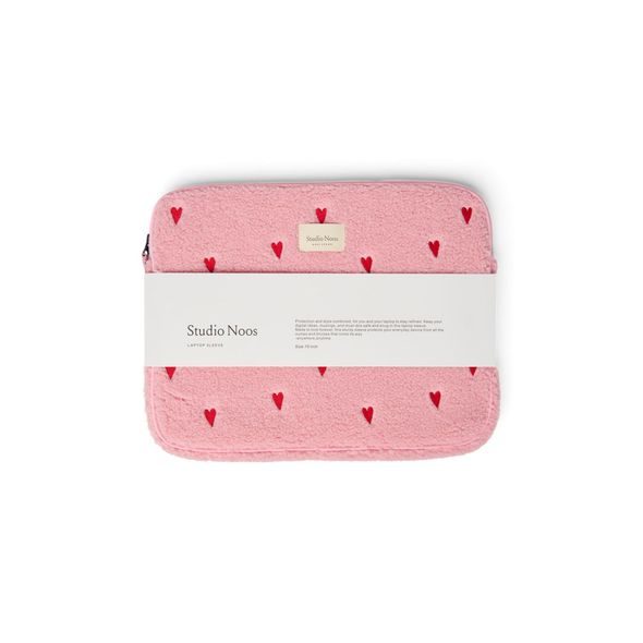 STUDIO NOOS TEDDY OBAL NA LAPTOP 15´| LIGHT PINK HEARTS - DOPLŇKY - PRO MAMINKY