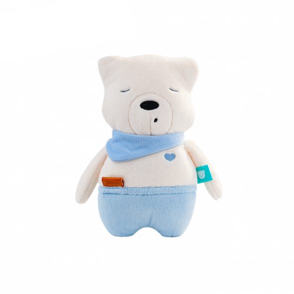 MYHUMMY ŠUMÍCÍ MEDVÍDEK SIMON SYNEK + SENZOR SPÁNKU A MOBILNÍ APLIKACE - USÍNÁČCI ŠUMÍCÍ / S TLUKOTEM - PRO DĚTI